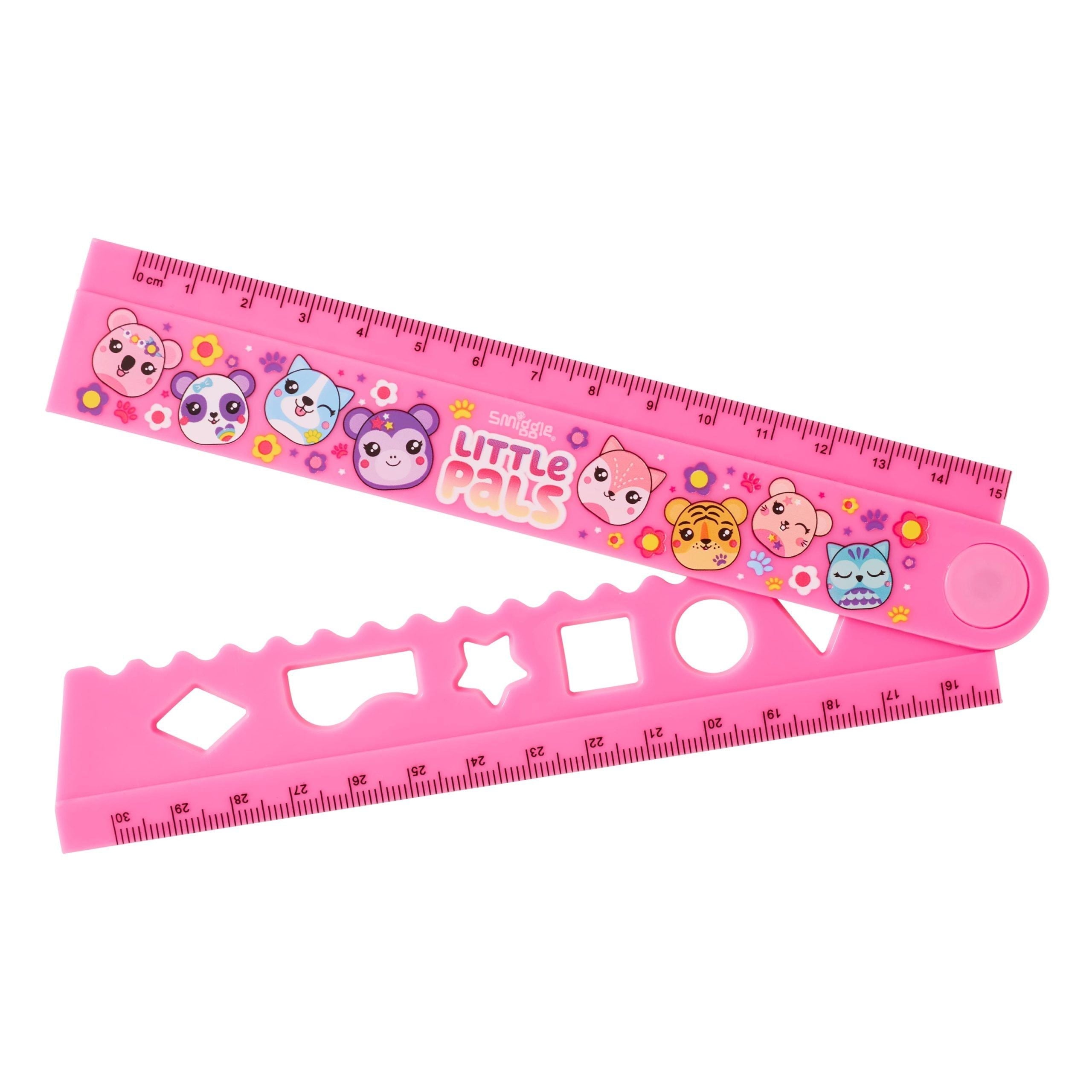 Smiggle – Niedliches, aufklappbares Lineal von Little Pals