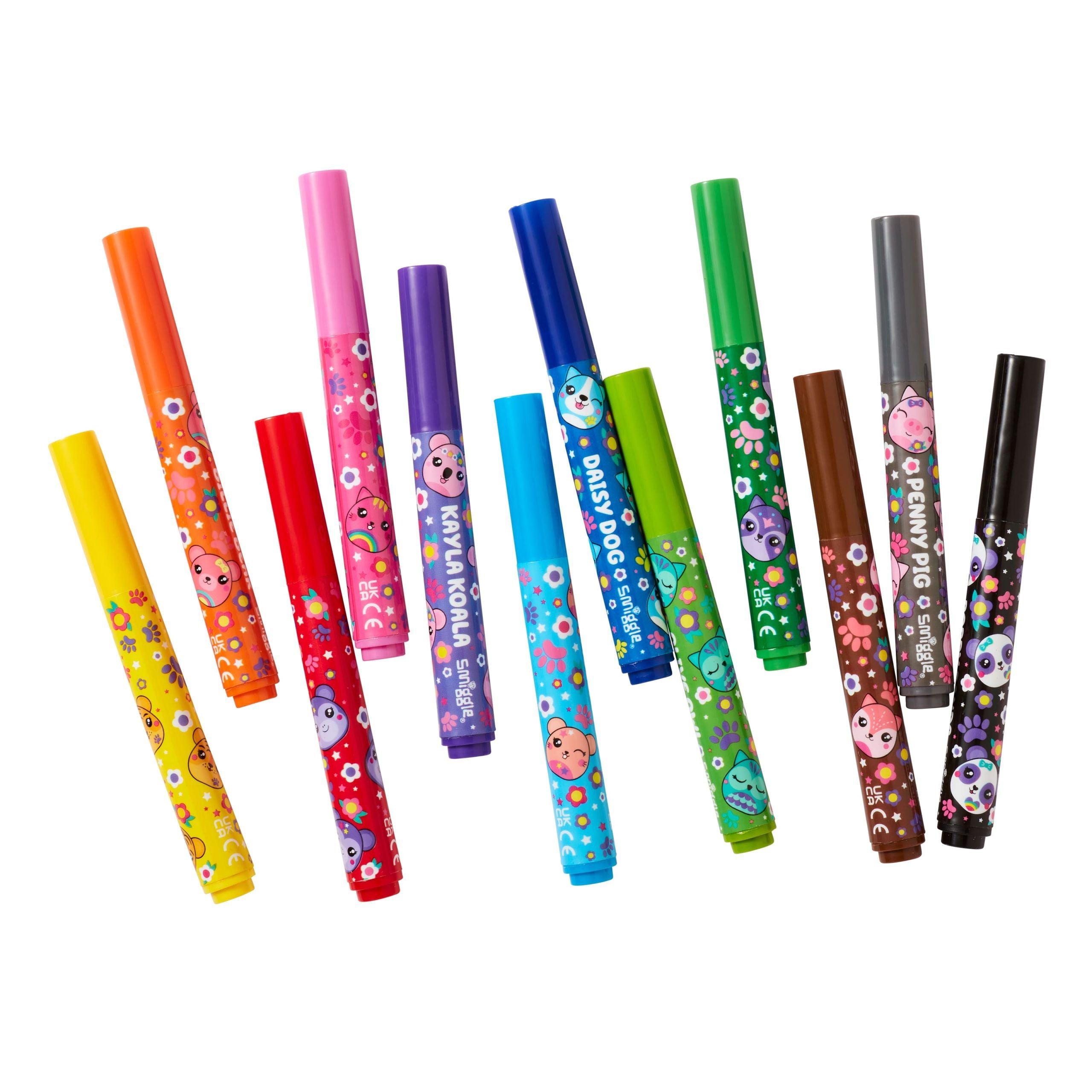 Smiggle – Little Pals Marker Pen Pack X12
