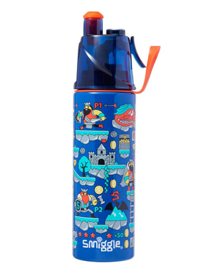 Smiggle – Livin 500 ml Stahlflasche mit Wasserspray