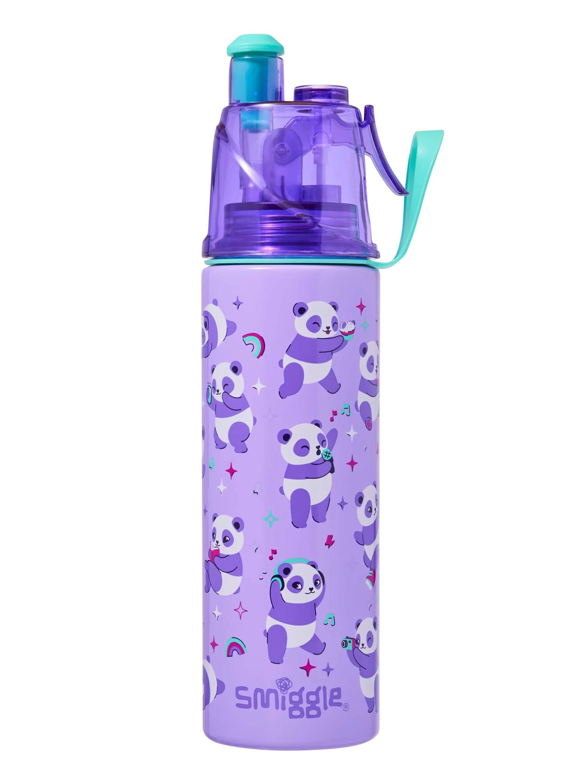 Smiggle – Livin 500 ml Stahlflasche mit Wasserspray