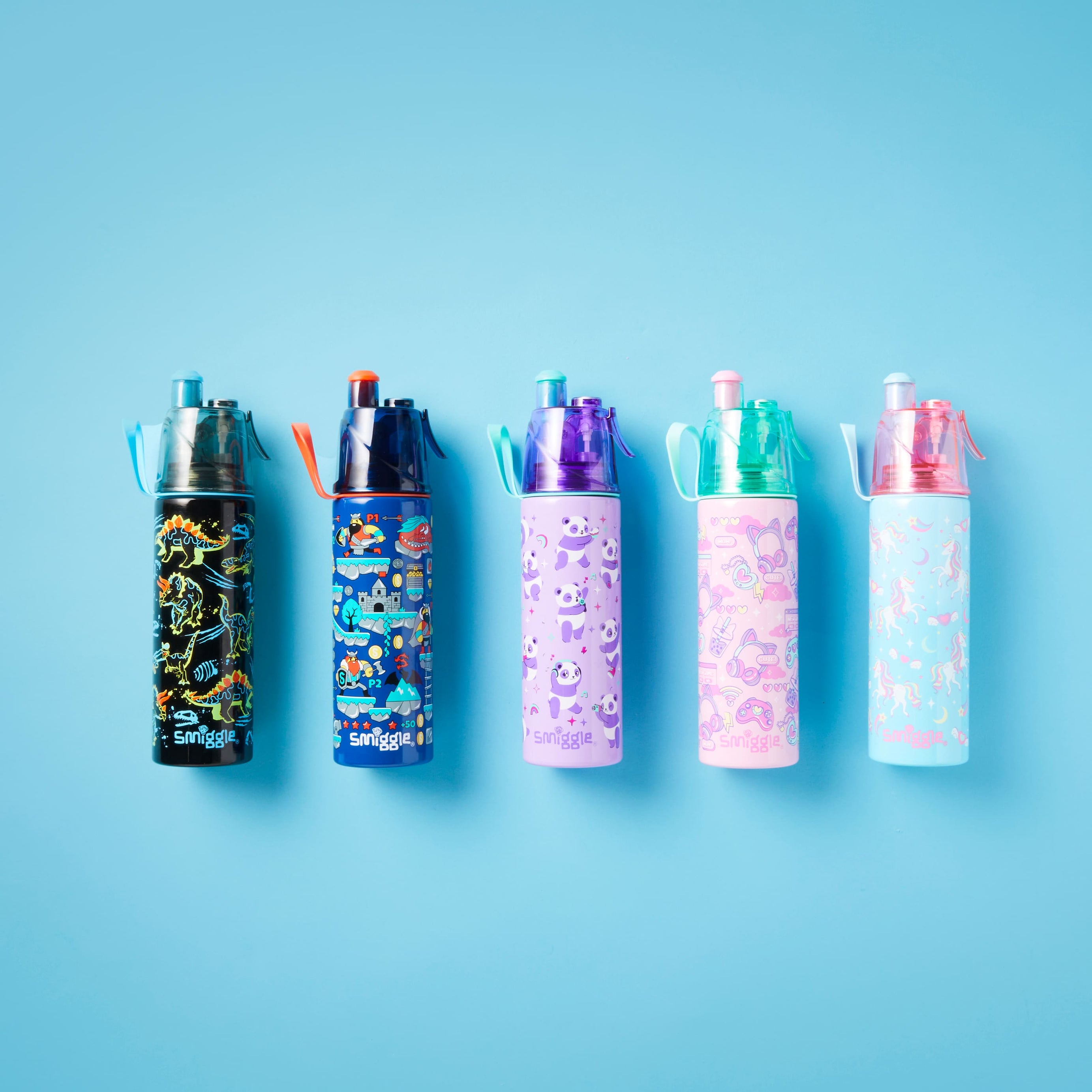 Smiggle - Livin Su Püskürtmeli 500ML Çelik Matara