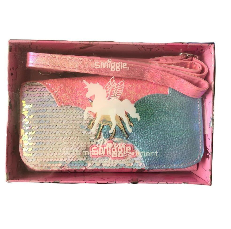 Smiggle – Lunar Unicorn Geldbörse, Hand- und Umhängetasche