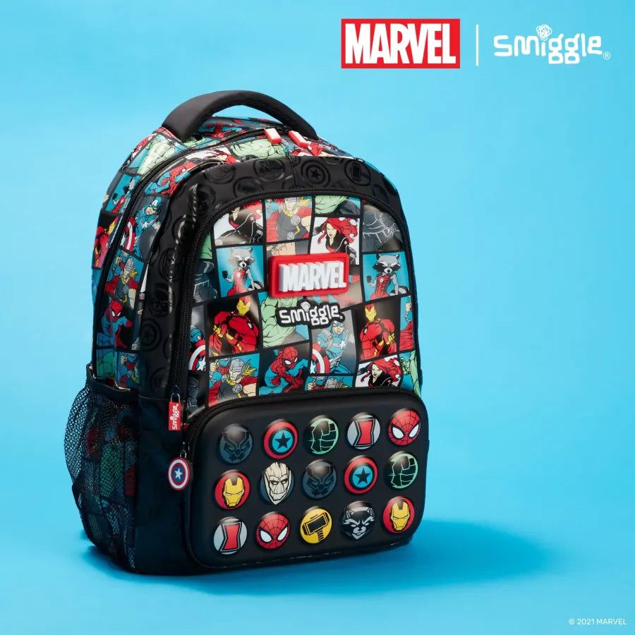 Smiggle – Marvel 3-teiliges Schultaschen-Set