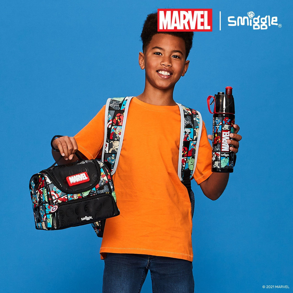 Smiggle - Marvel 500 ML Edelstahlflasche