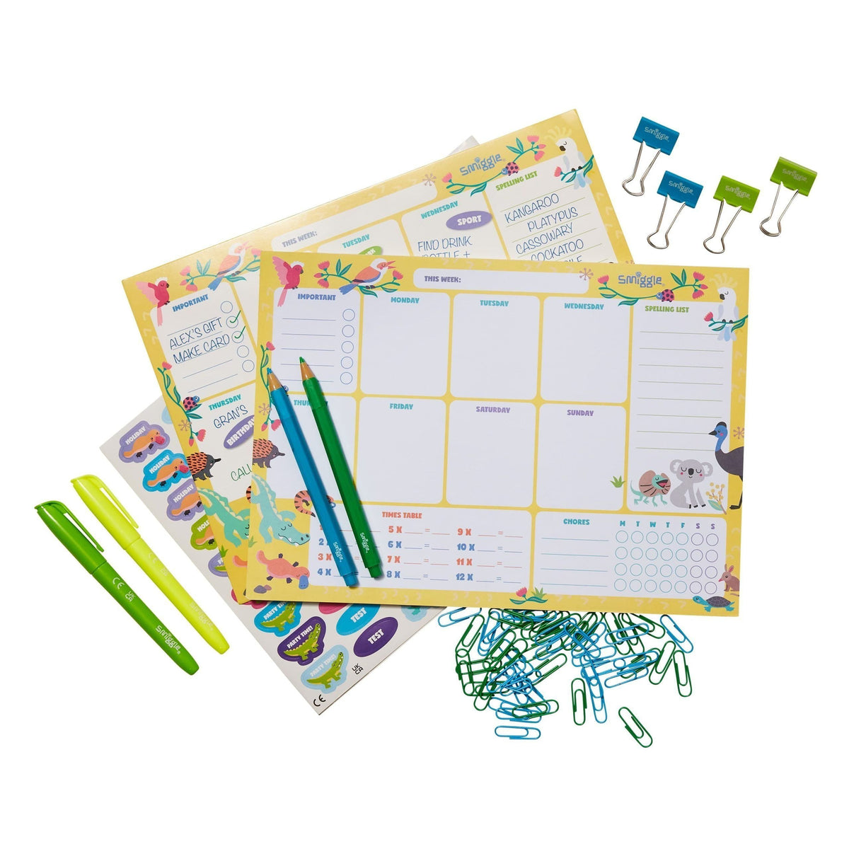 Smiggle – Desktop-Briefpapier-Set