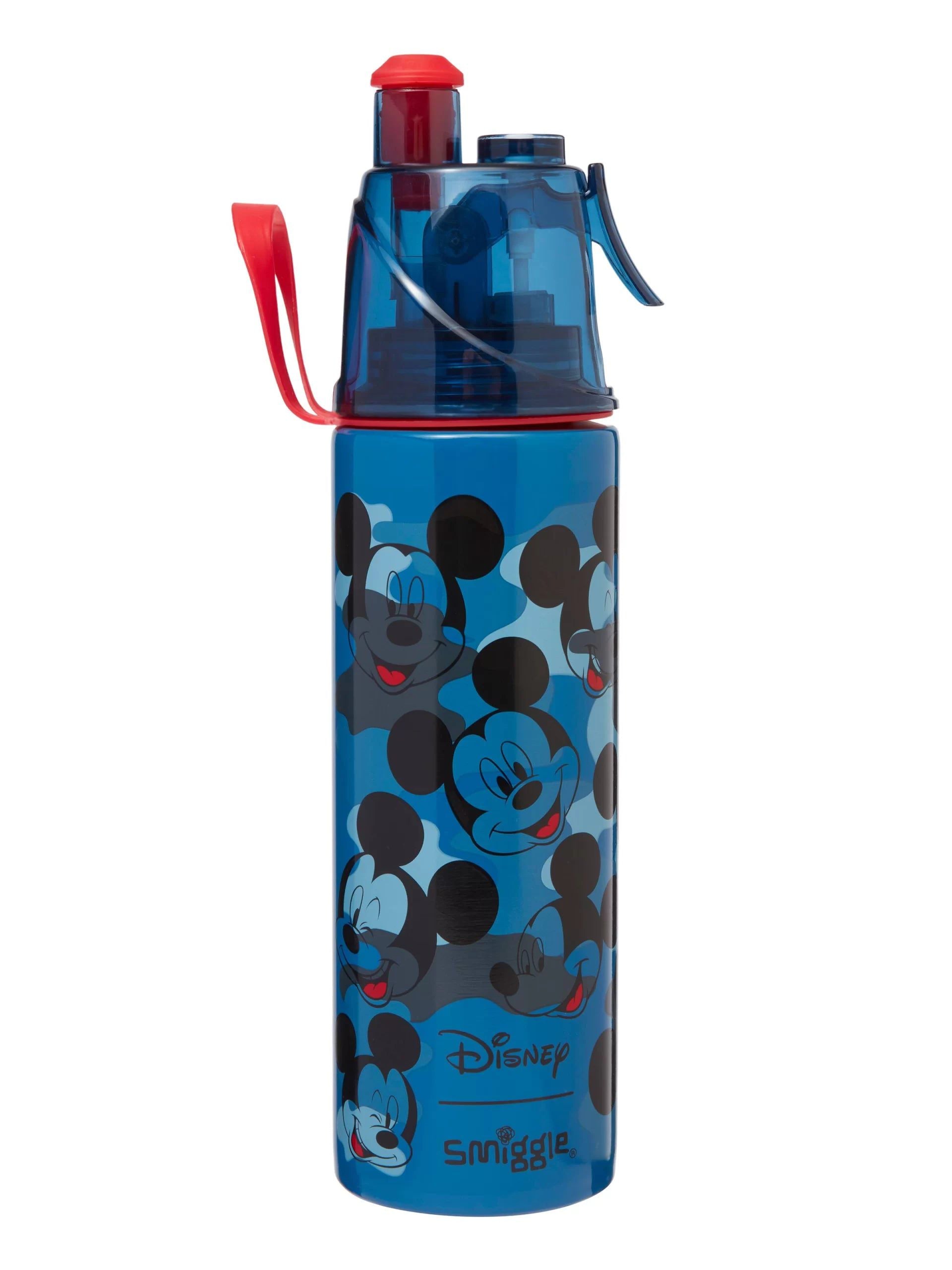 Smiggle – Mickey Mouse 500 ml Stahlflasche mit Wasserspray 