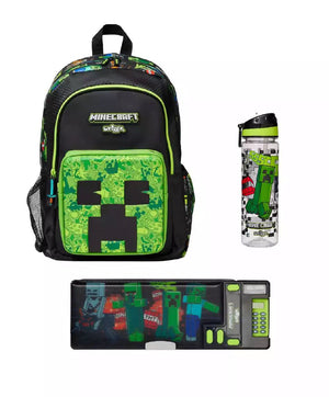Smiggle – Minecraft 3-teiliges Schultaschen-Set