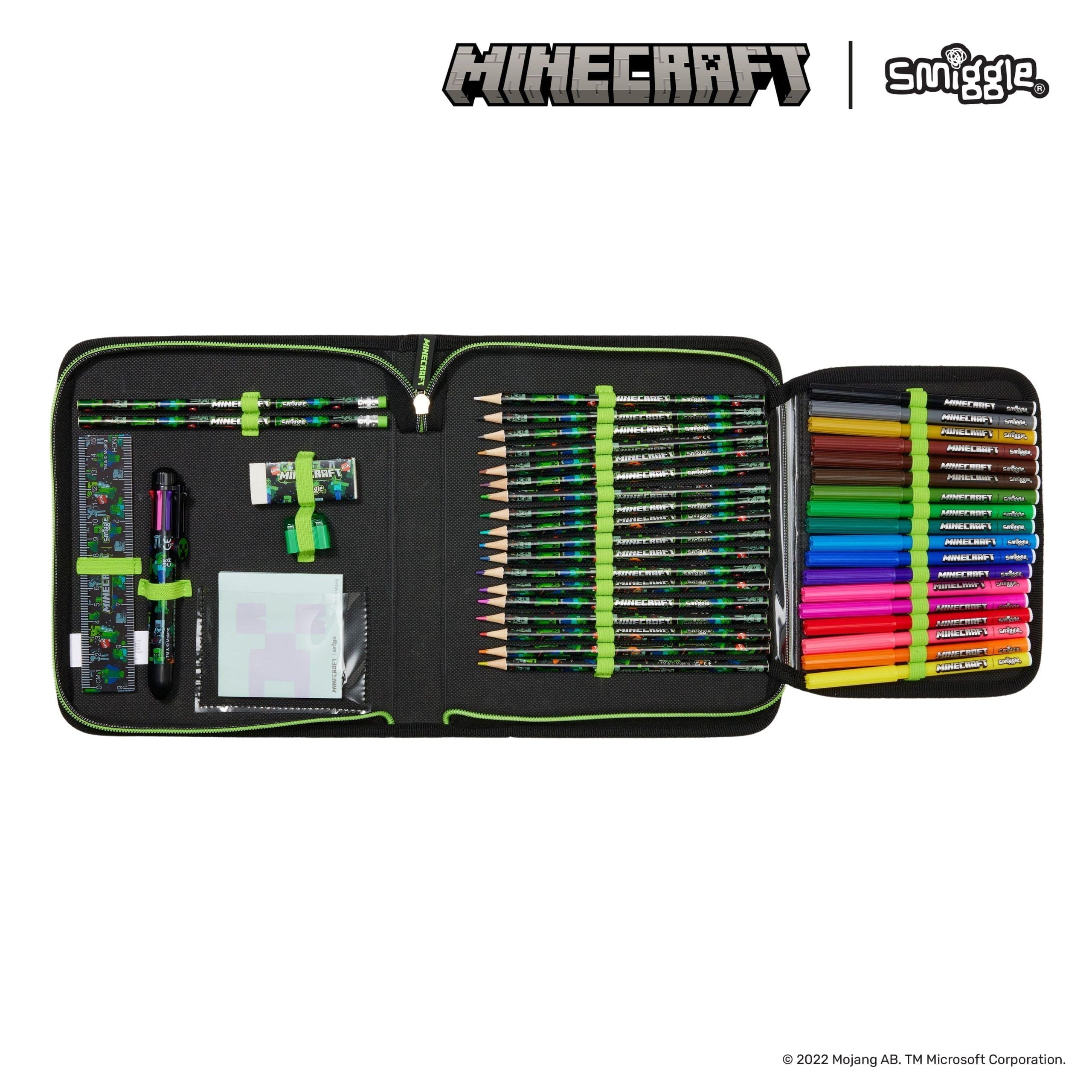 Smiggle - Minecraft Kırtasiye Seti ve Kalem Kutusu