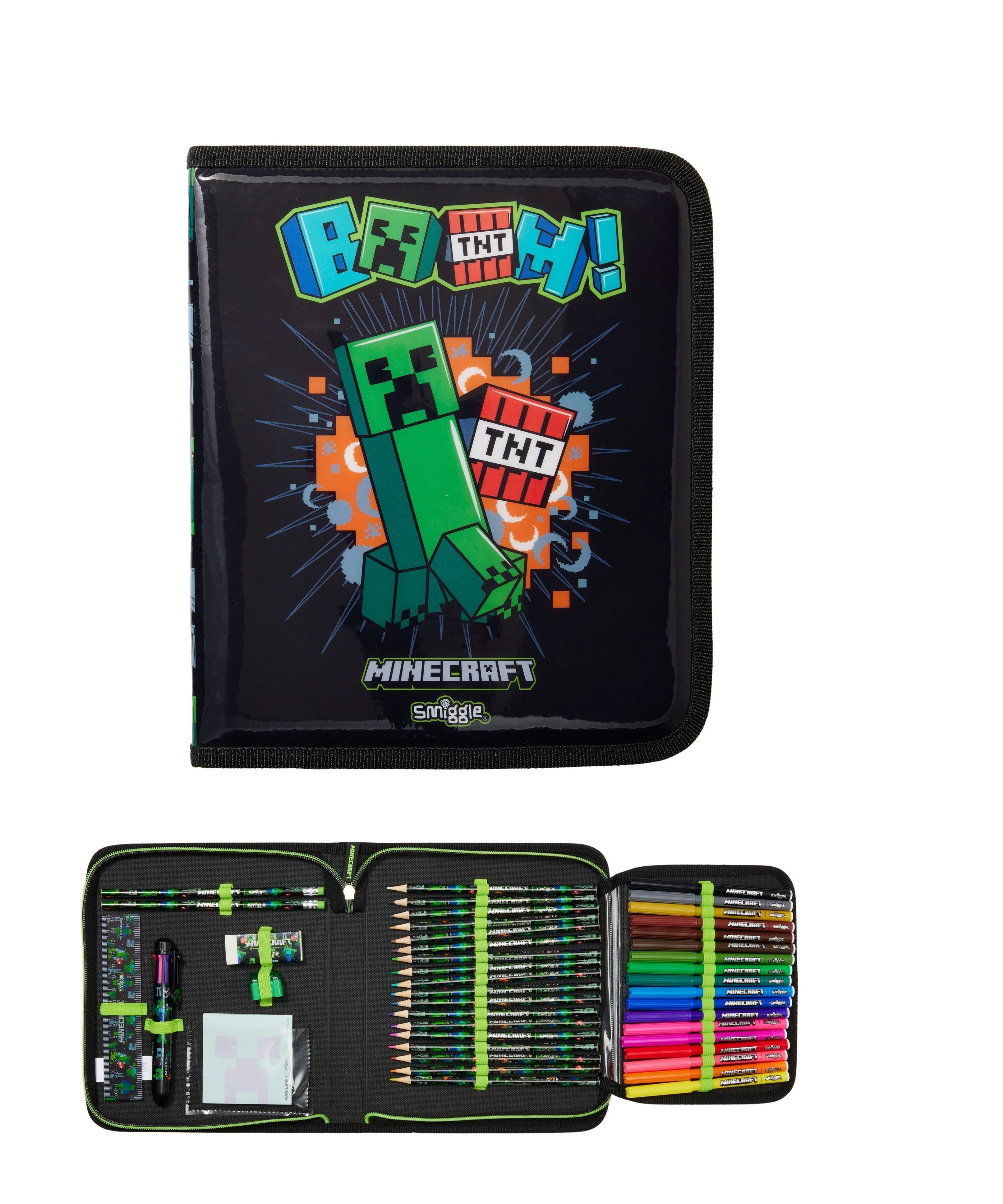 Smiggle - Minecraft Schreibwarenset und Federmäppchen