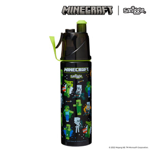 Smiggle – Minecraft 500 ml Stahlflasche mit Wasserspray