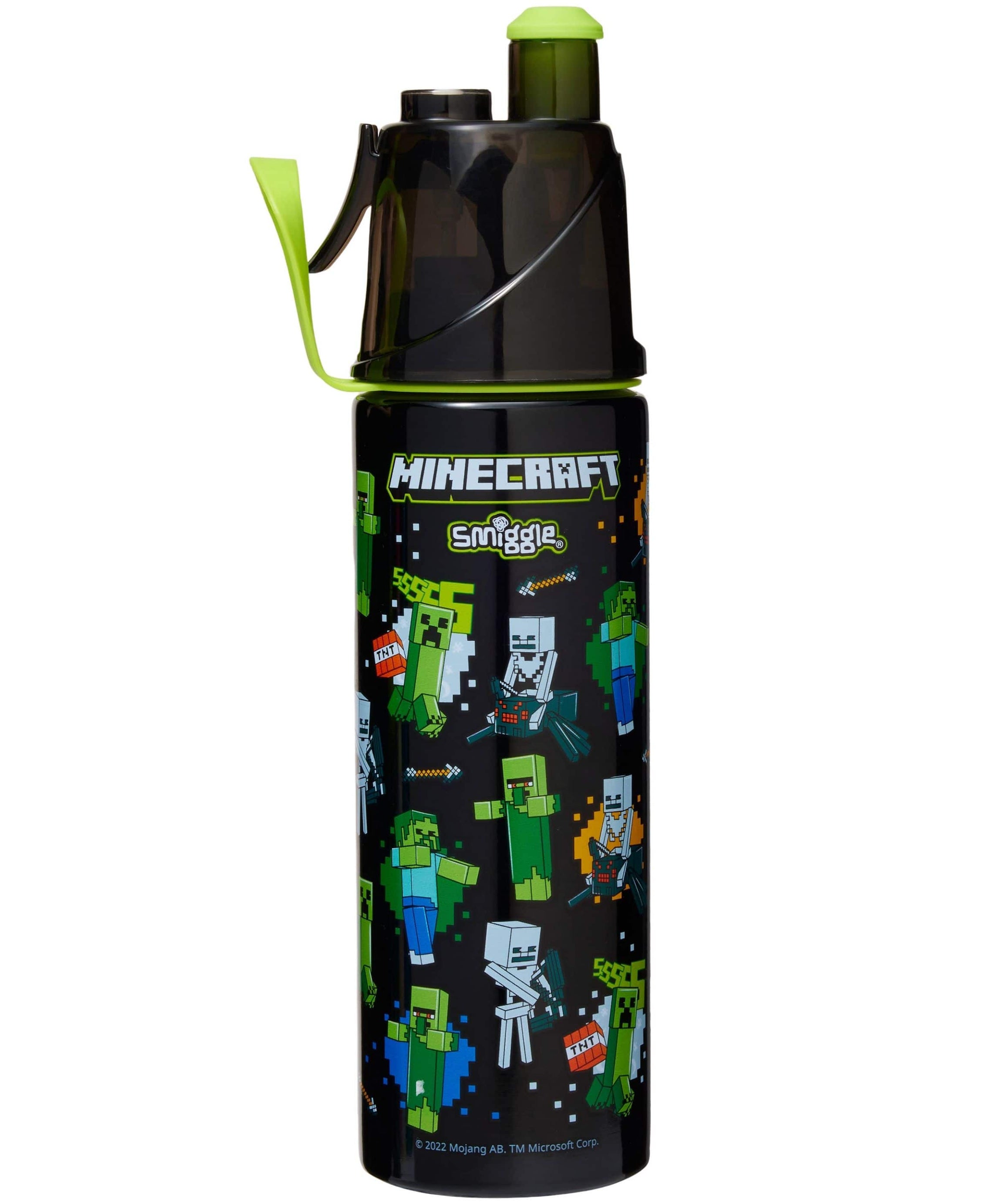 Smiggle - Minecraft Wasserzerstäuber 500ML Stahlflasche matt