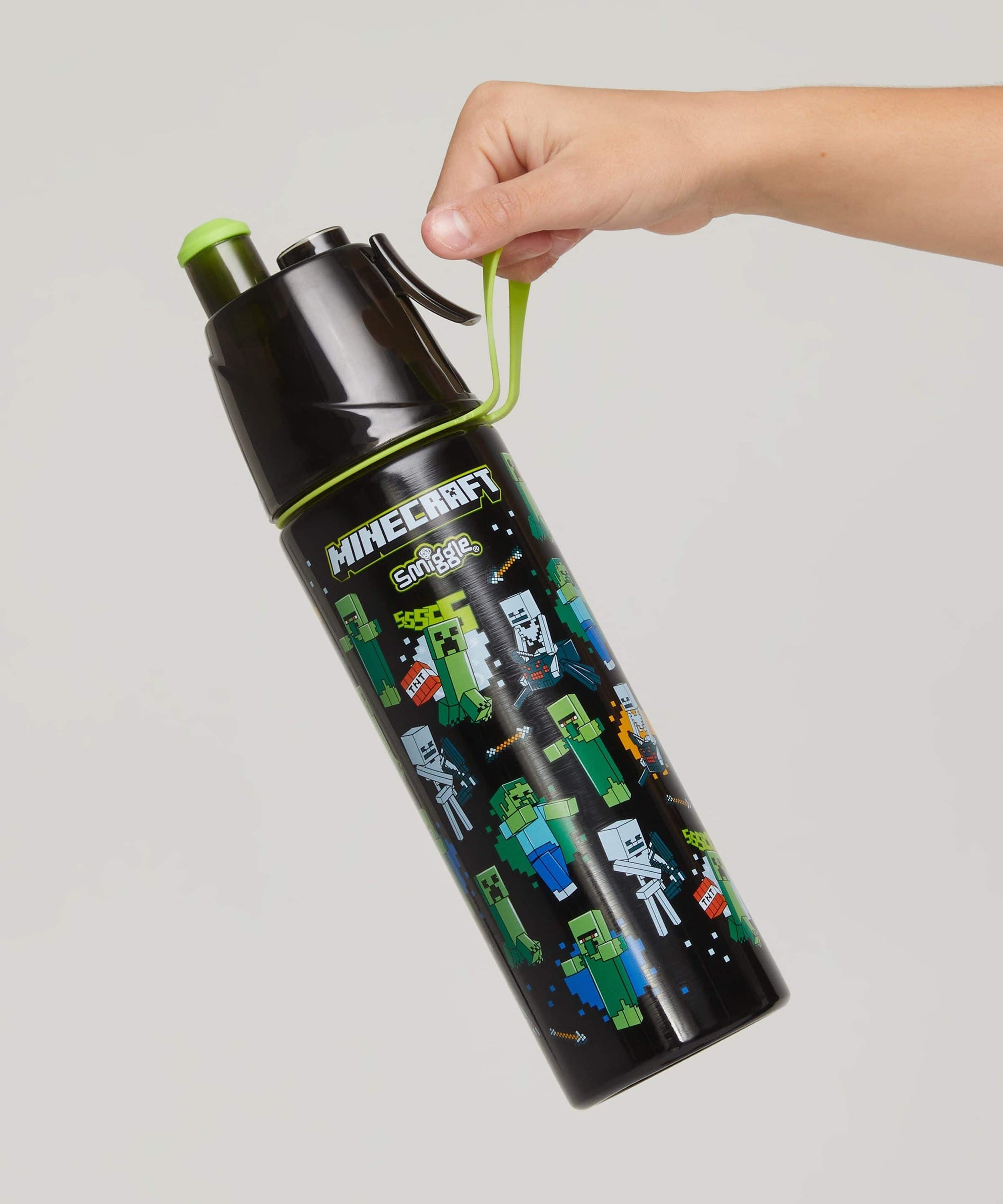 Smiggle - Minecraft Su Püskürtmeli 500ML Çelik Matara