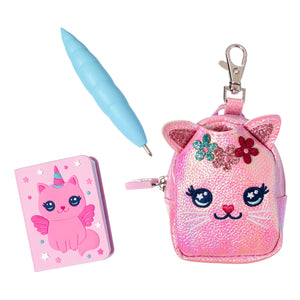Smiggle – Mini-Stift, Schlüsselanhänger und Notizblock