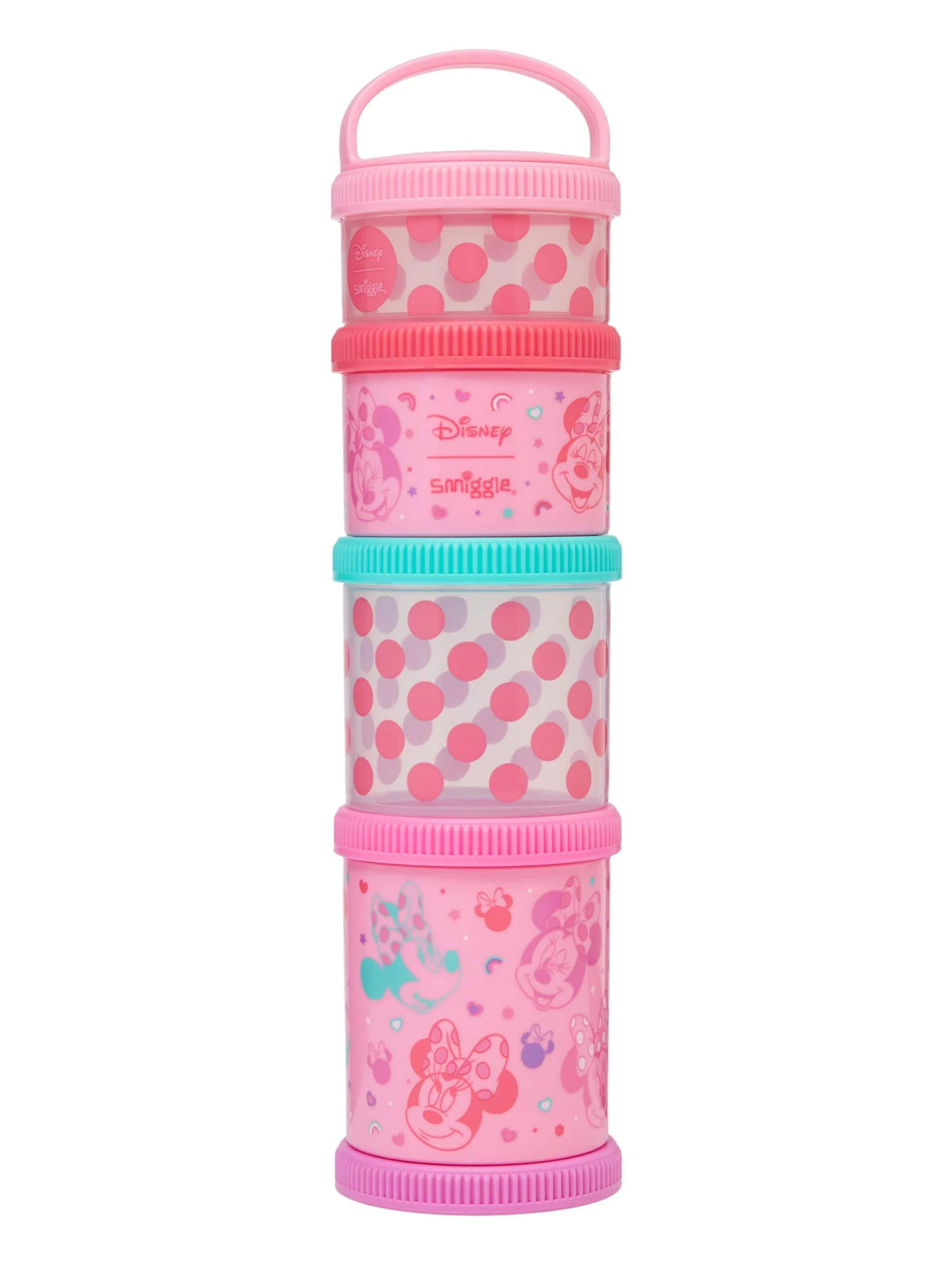 Smiggle - Minnie Maus 4er-Snack- und Aufbewahrungsboxen