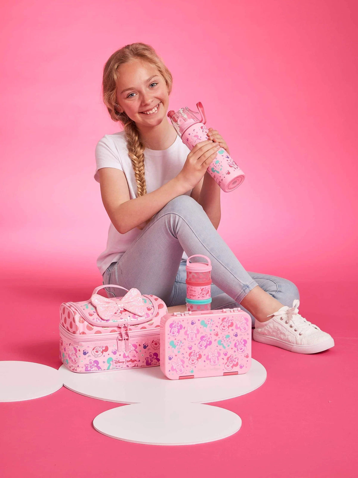 Smiggle - Minnie Maus 4er-Snack- und Aufbewahrungsboxen