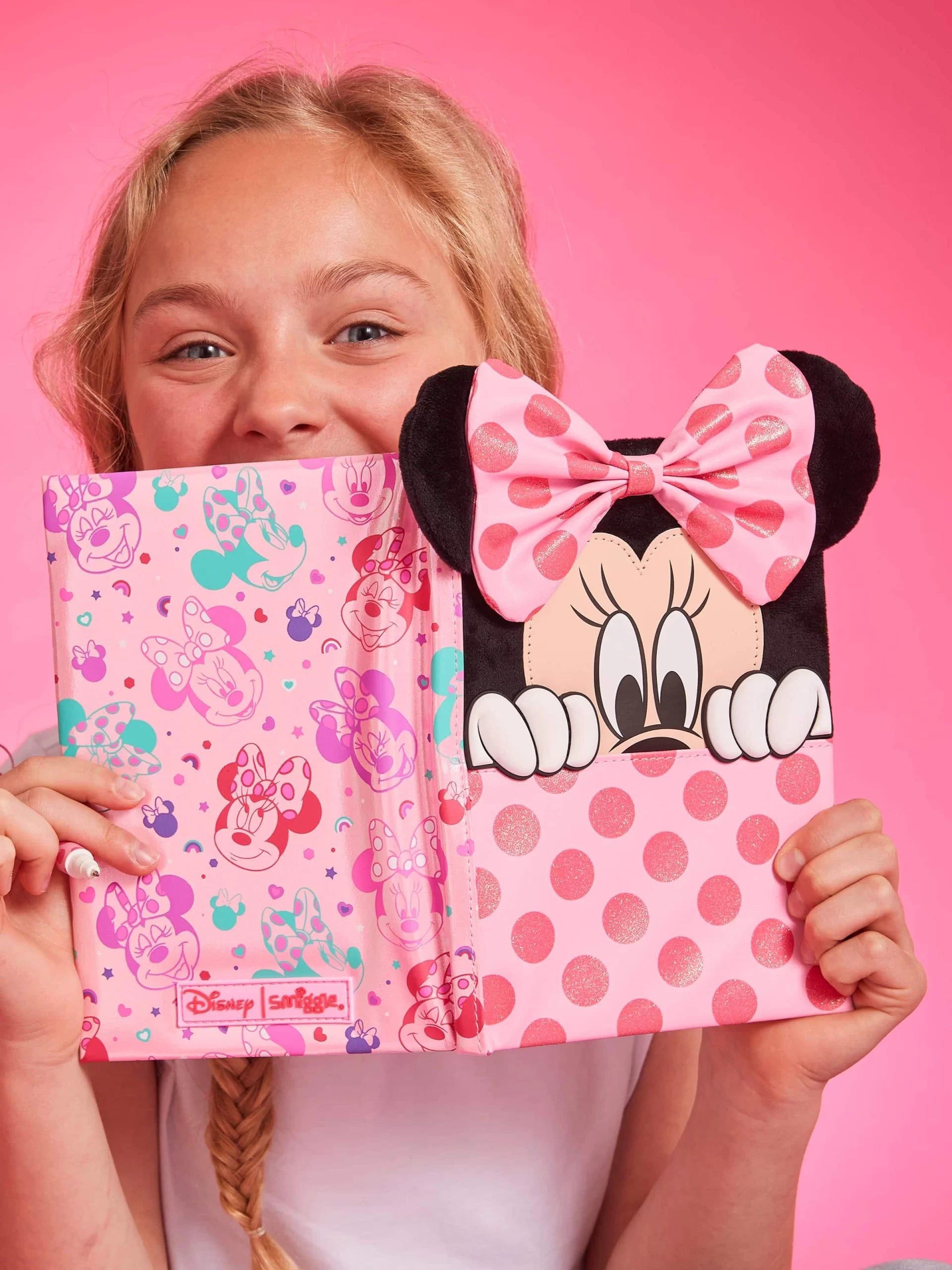 Smiggle – Minnie Mouse A5 liniertes Notizbuch und Tagebuch 