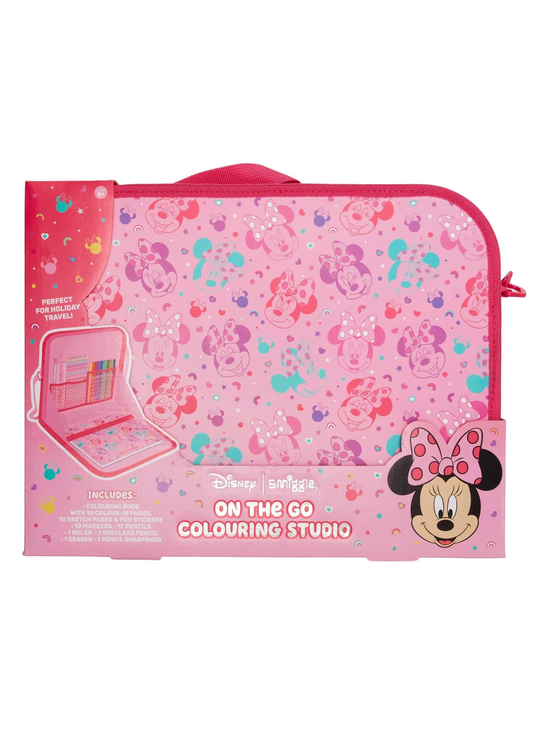 Smiggle – Minnie Mouse Taschenfarben-Set und Malbuch 