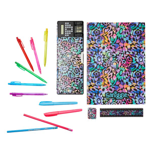 Smiggle – Automatisches Federmäppchen und Schreibwaren-Set mit Mirage-Rechner
