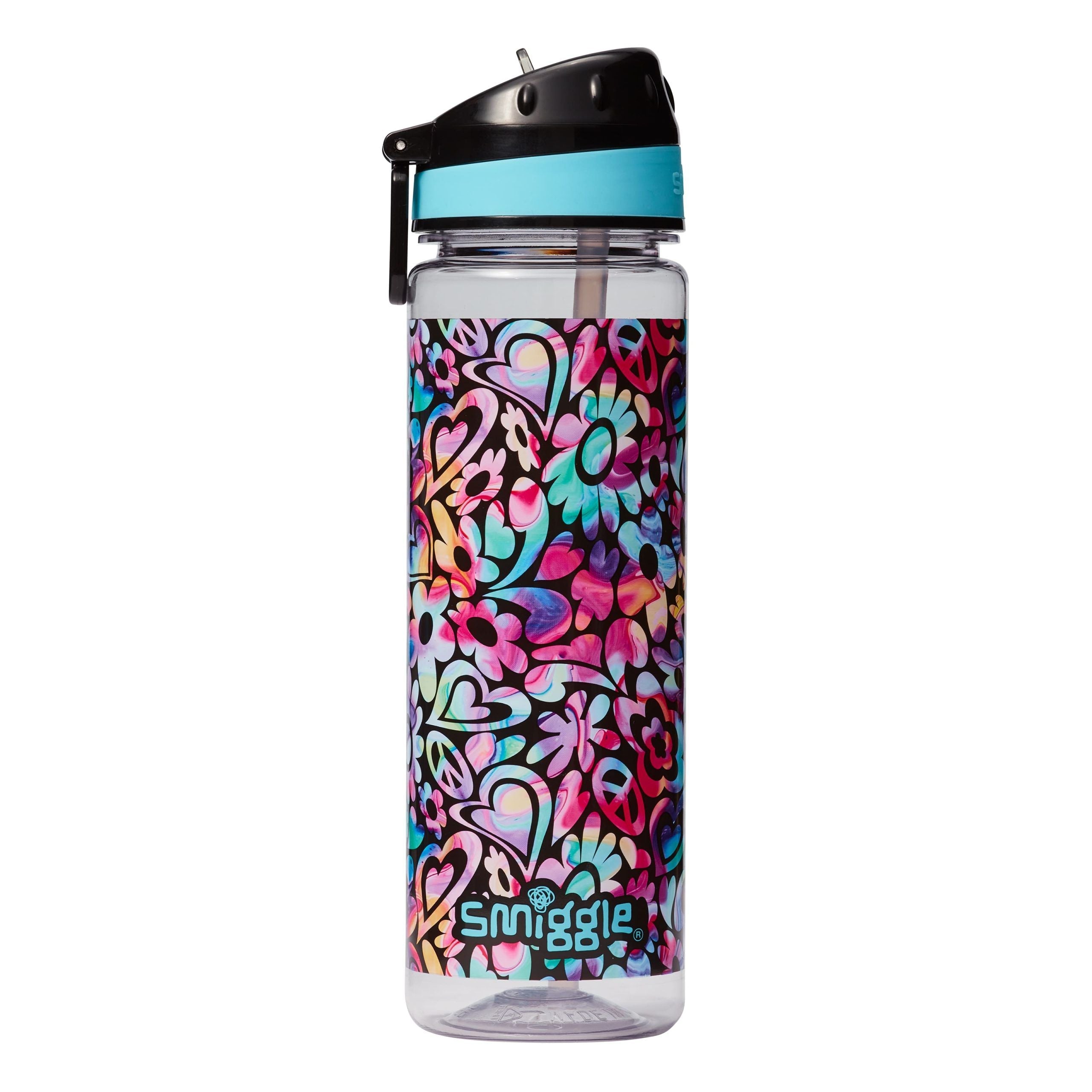Smiggle – Mirage Trinkflasche mit Strohhalm, BPA-frei, 650 ml