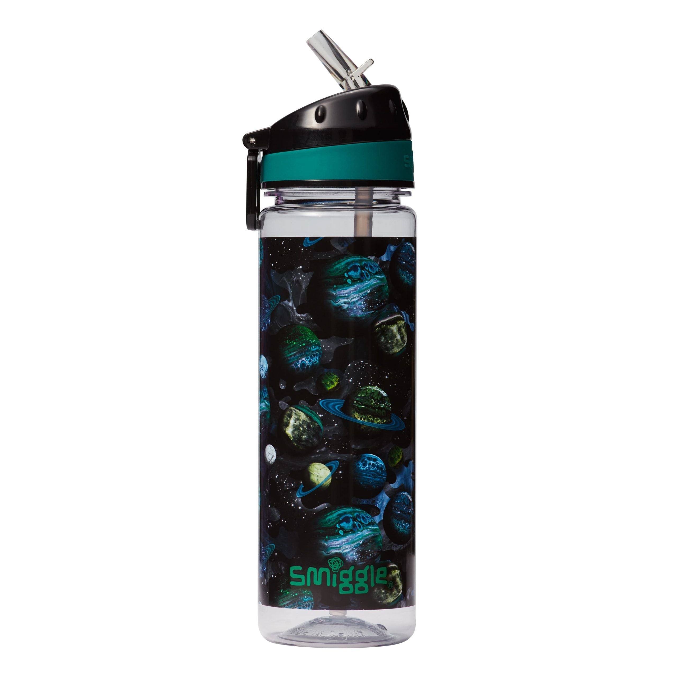Smiggle – Mirage Trinkflasche mit Strohhalm, BPA-frei, 650 ml