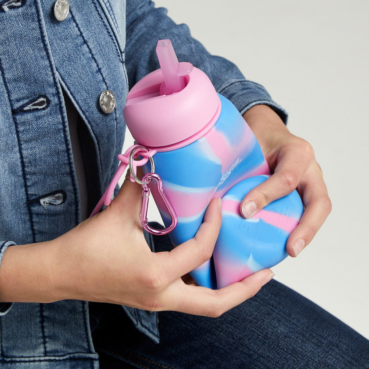 Smiggle - Mirage Silikon Faltbare BPA-freie Wasserflasche 630 ML