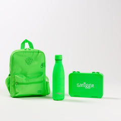 Smiggle – Neonfarbenes kleines Bento-Schultaschen-Set
