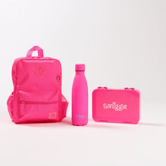 Smiggle – Neonfarbenes kleines Bento-Schultaschen-Set