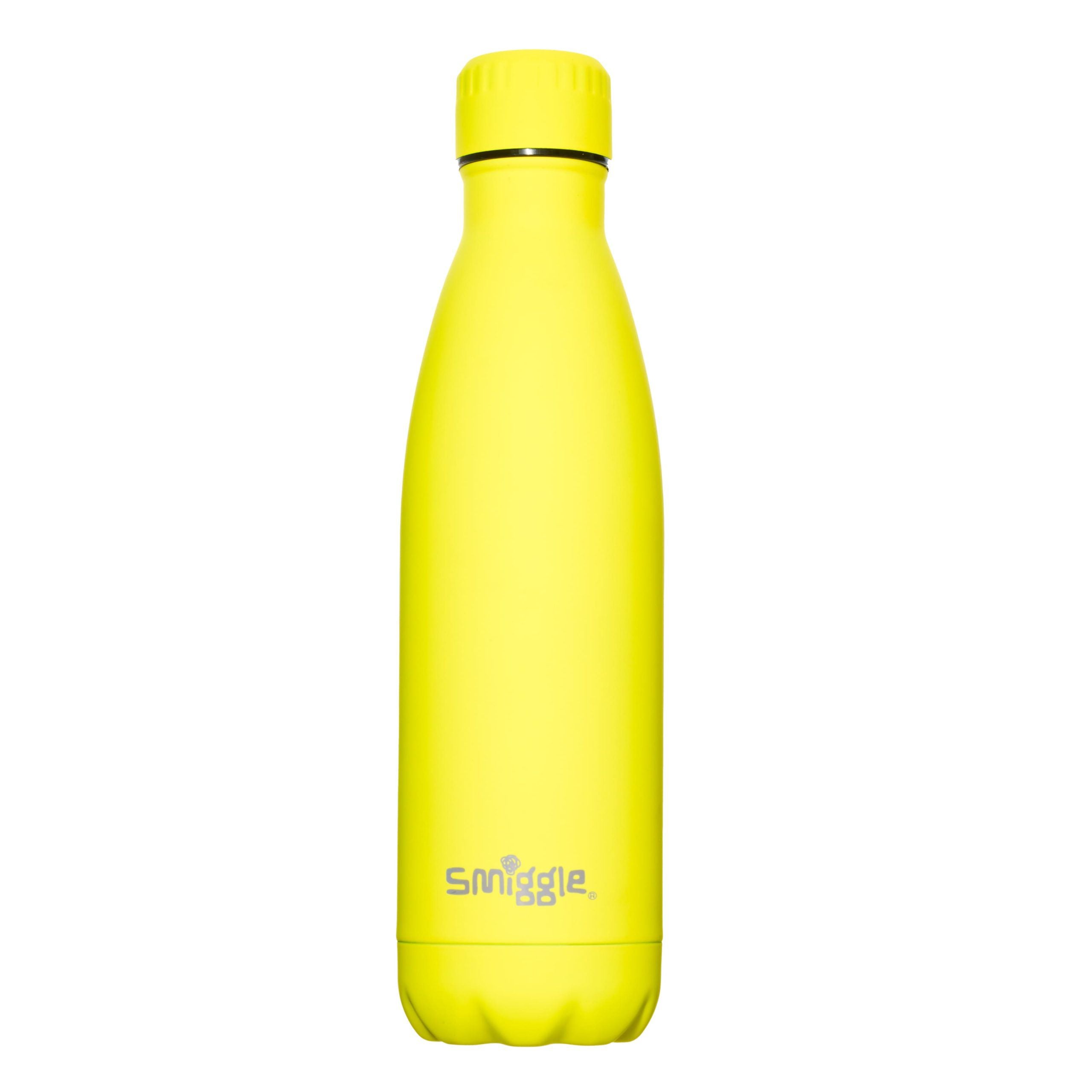 Smiggle – Neon-Edelstahl-Flasche mit 500 ml Fassungsvermögen