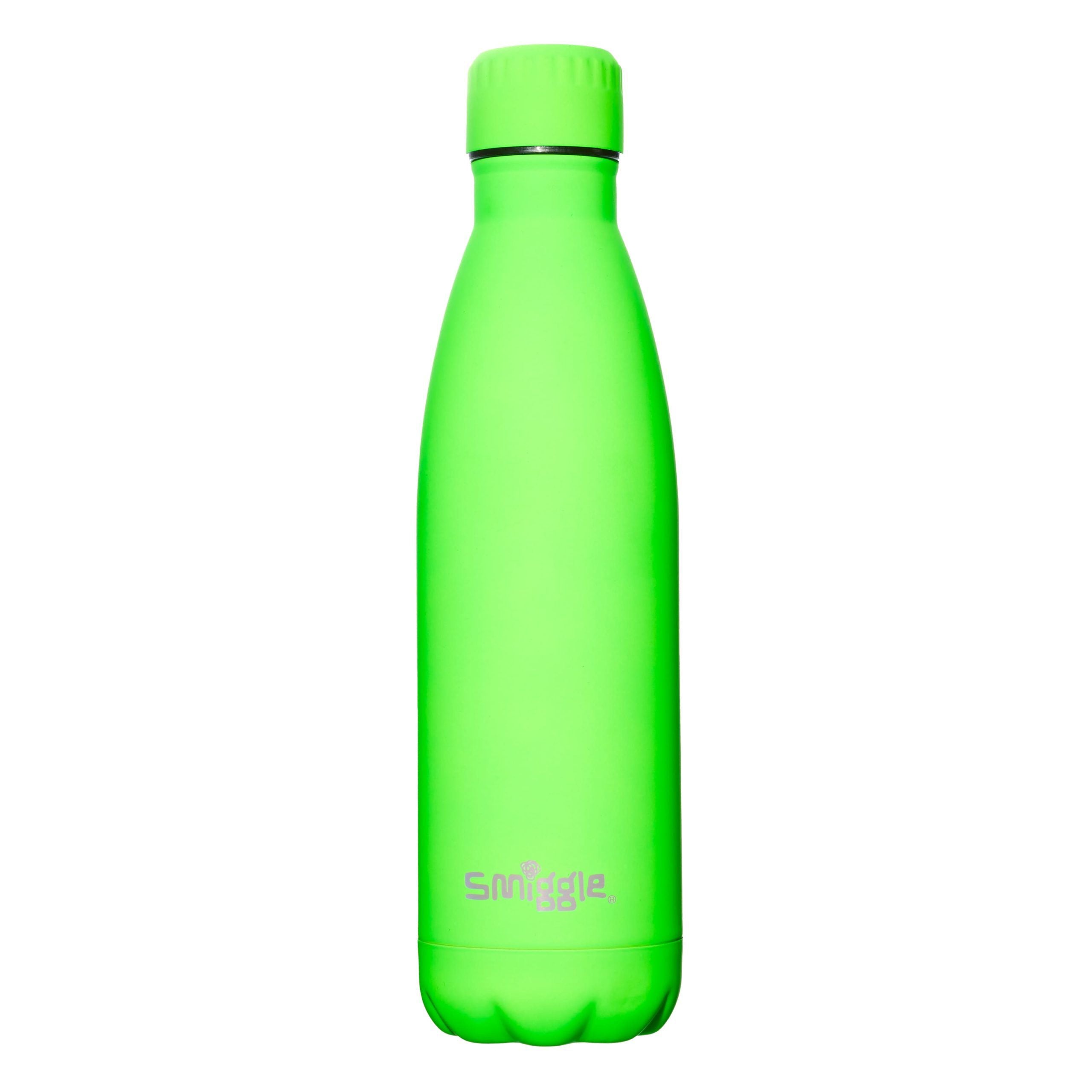 Smiggle – Neon-Edelstahl-Flasche mit 500 ml Fassungsvermögen