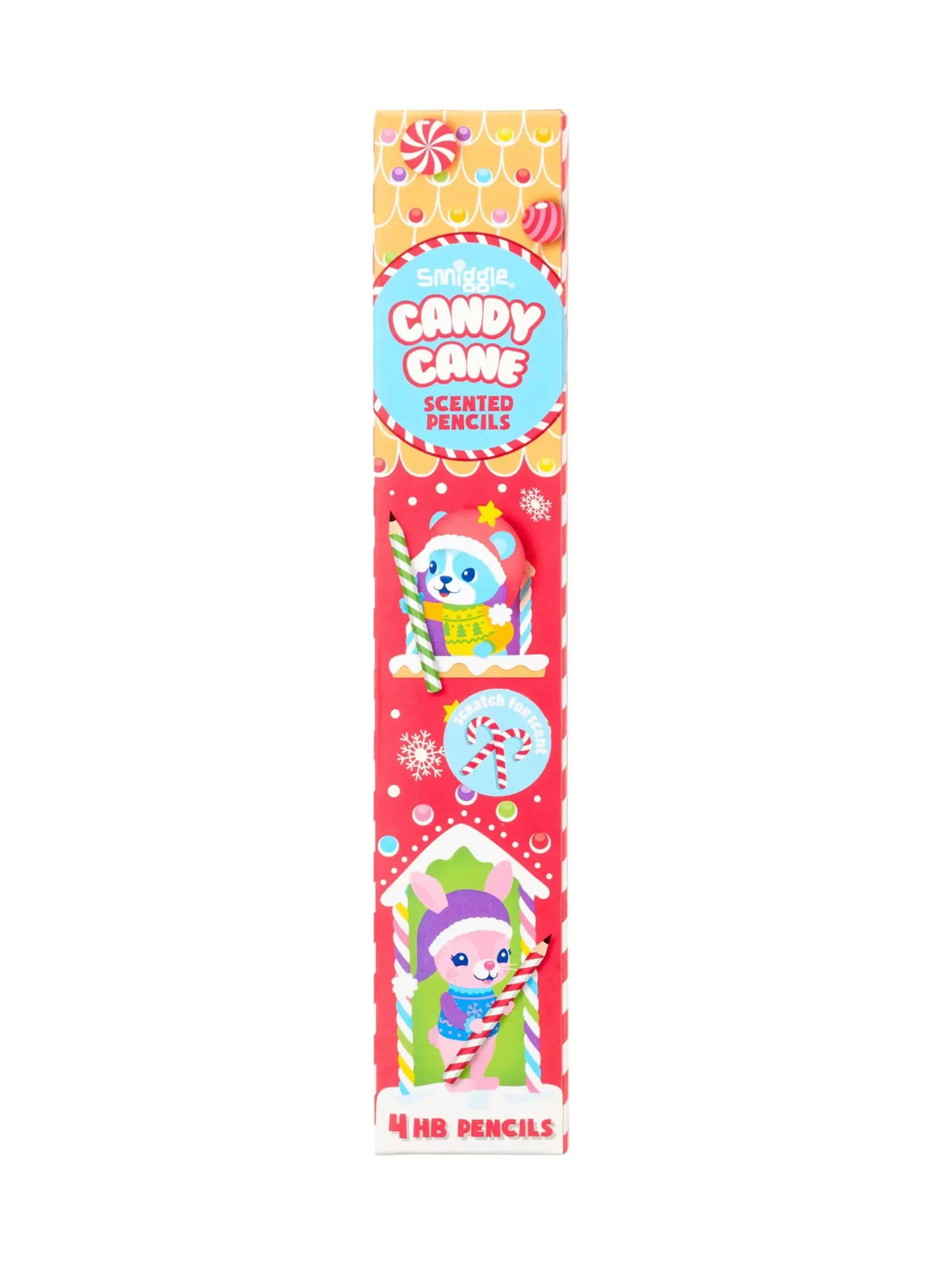 Smiggle – 4er-Pack Stifte mit Weihnachtsduft