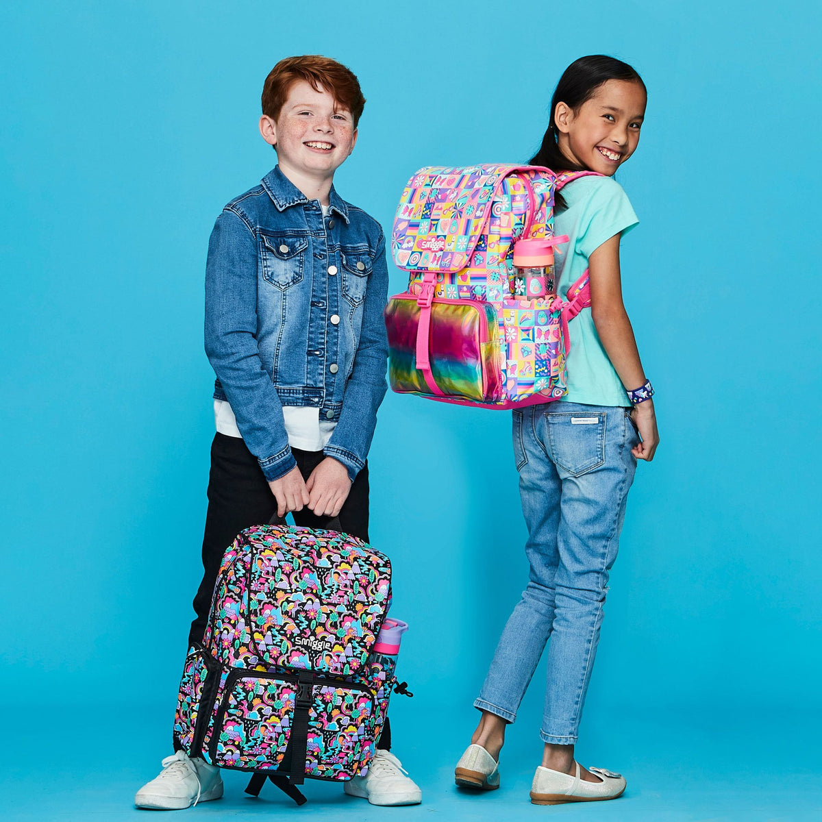 Smiggle – Schultaschen-Set – Glee Chelsea Rucksack und Spritz Pack