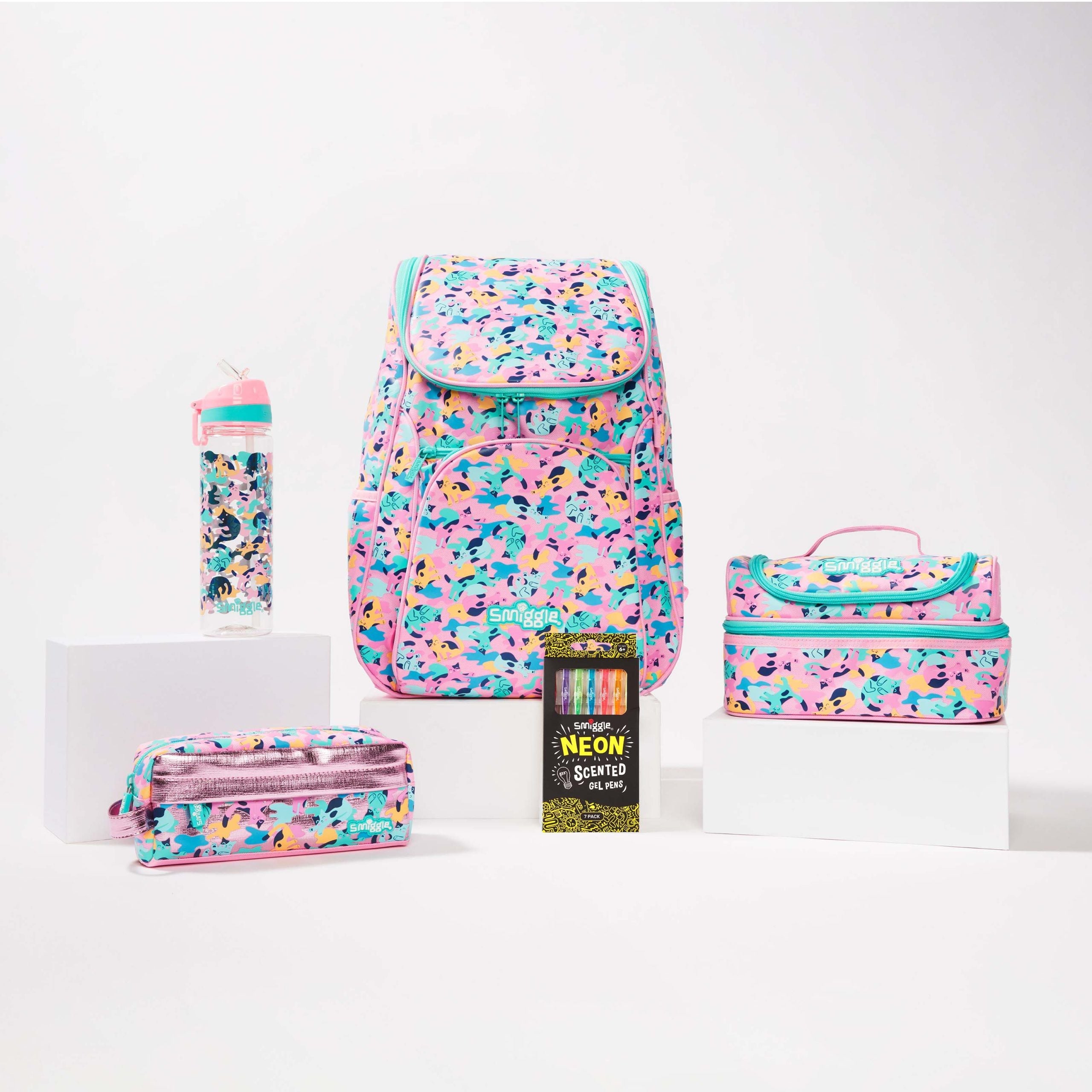 Smiggle – Schultaschen-Set – Illusion-Schulrucksack