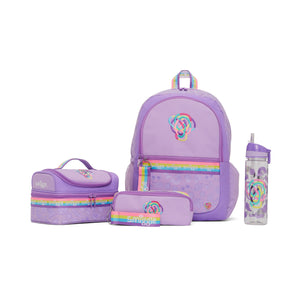 Smiggle – Schulranzen-Set – Lilafarbener Schulrucksack