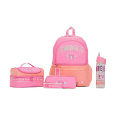 Smiggle – Schultaschen-Set – rosa Schulrucksack