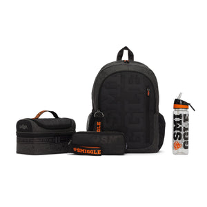 Smiggle – Schultaschen-Set – Schwarzer Schulrucksack