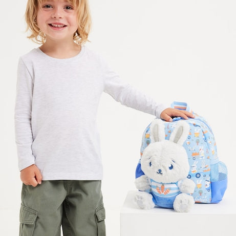 Smiggle - Out & About Abnehmbarer Spielzeug-Krippe Schulrucksack