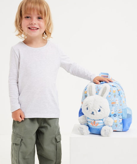 Smiggle - Out & About Abnehmbarer Spielzeug-Krippe Schulrucksack