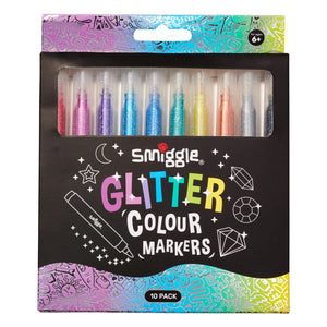 Smiggle – Schimmernde Glitzer-Textmarker, 10 Stück