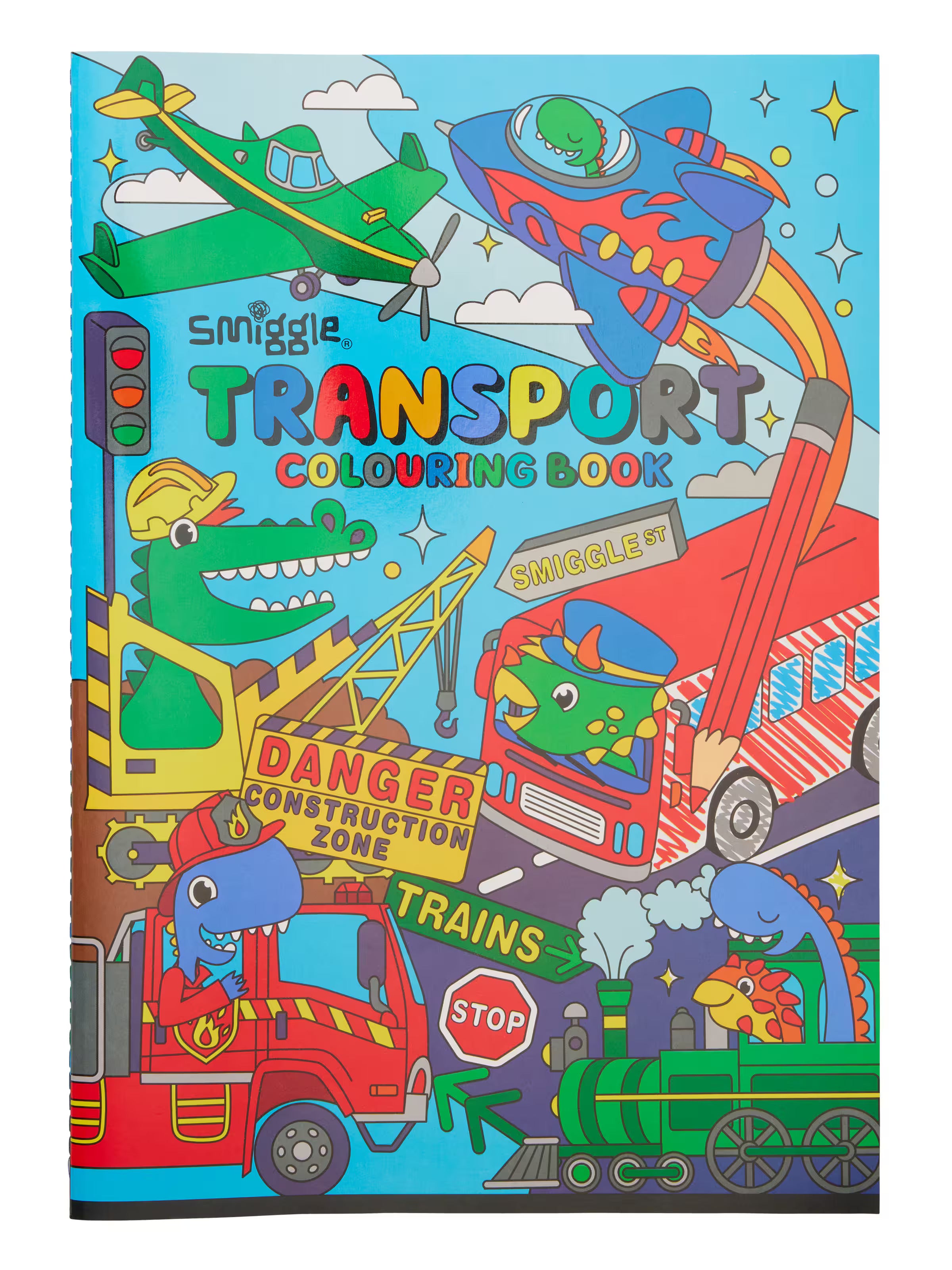 Smiggle - Araçlar Boyama Kitabım - Dinossi