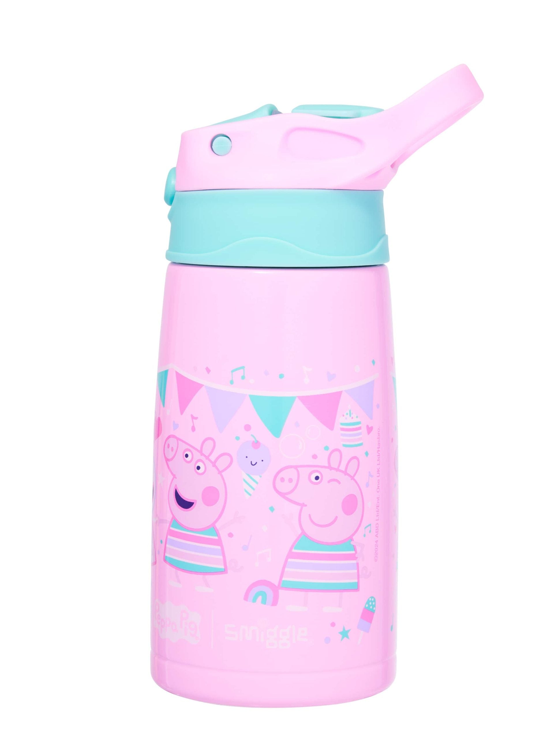 Smiggle – Peppa Pig 400 ml automatische Edelstahlflasche
