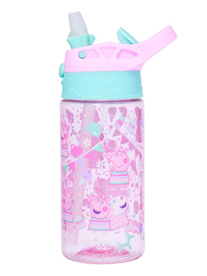 Smiggle – Peppa Pig 440 ml BPA-freier automatischer Trinker mit Strohhalm