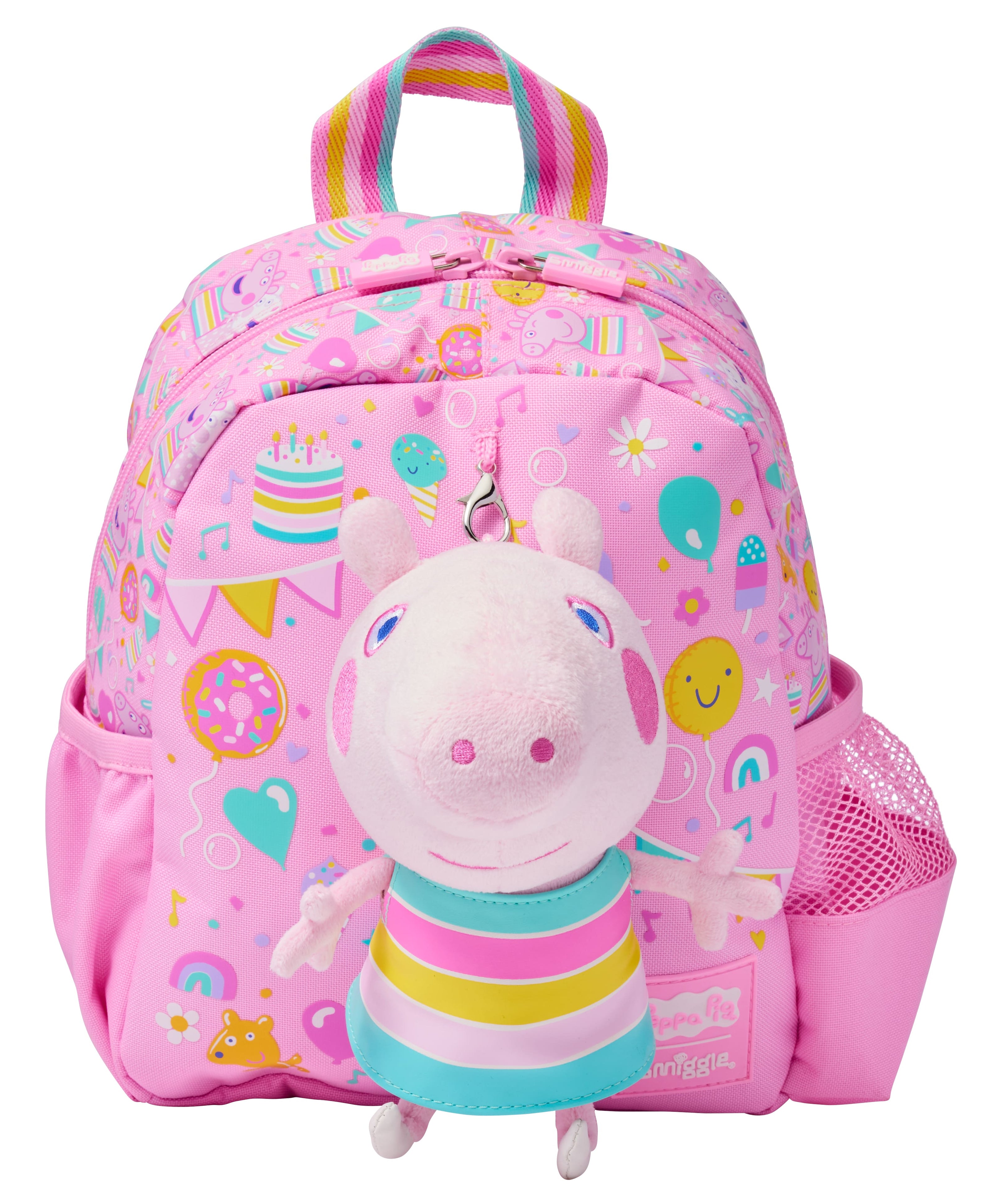 Smiggle - Peppa Pig abnehmbarer Spielzeug-Krippe Schulrucksack