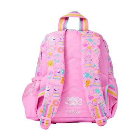 Smiggle - Peppa Pig abnehmbarer Spielzeug-Krippe Schulrucksack