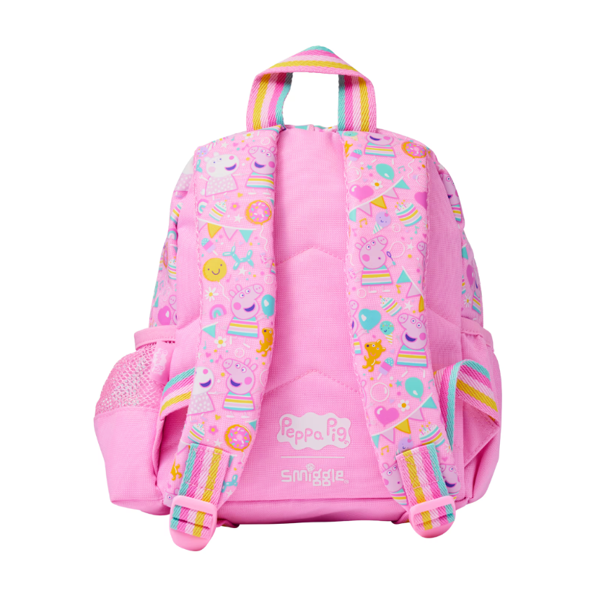 Smiggle - Peppa Pig abnehmbarer Spielzeug-Krippe Schulrucksack