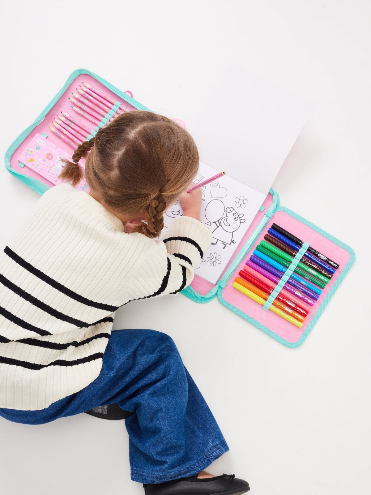 Smiggle – Peppa Pig Briefpapier-Set und Federmäppchen