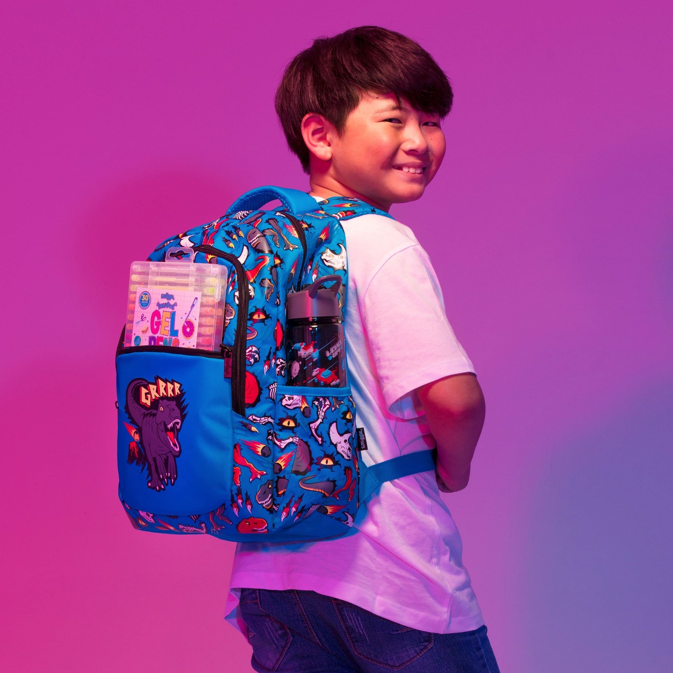 Smiggle - Peppy Schulranzen-Set, 4-teilig