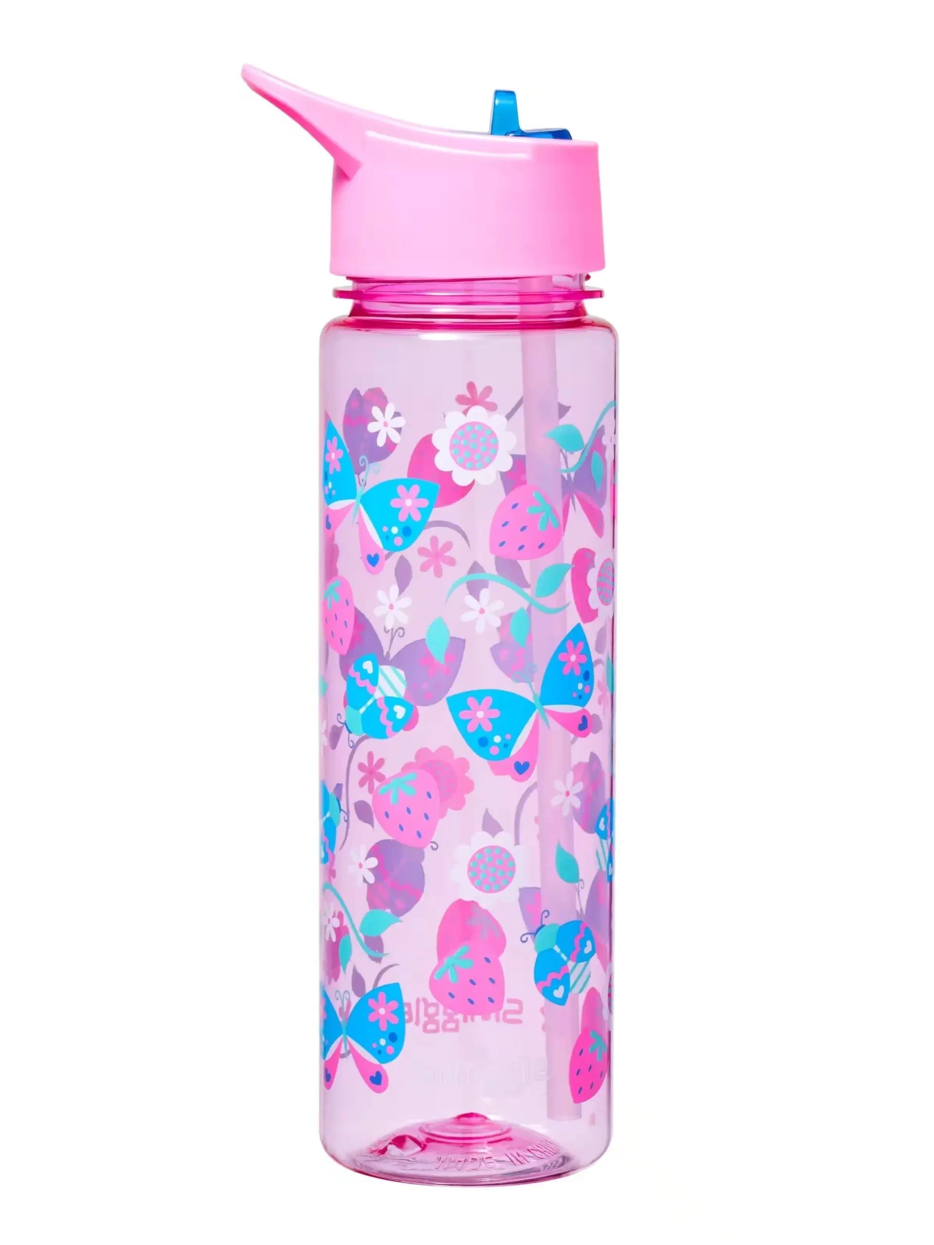 Smiggle - Peppy BPA-freie 750ml Trinkflasche mit Strohhalm