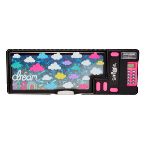 Smiggle – Automatisches Federmäppchen der Peppy-Serie mit Taschenrechner