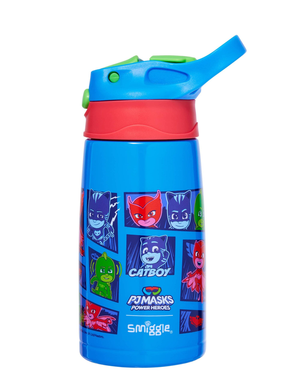 Smiggle – PJ Mask 400 ml Edelstahl-Automatikflasche