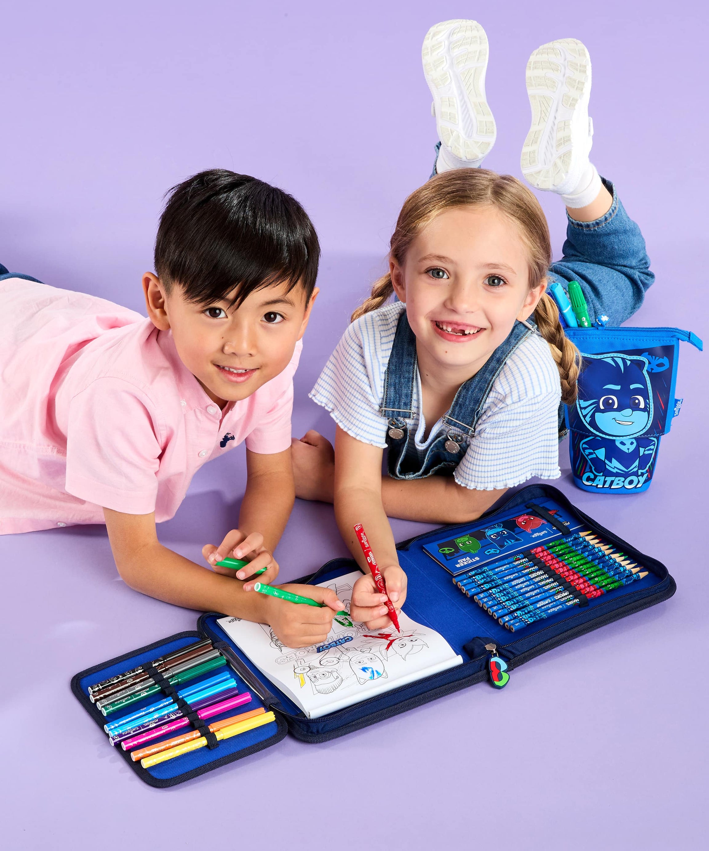 Smiggle - PJ Mask Schreibwarenset und Federmäppchen